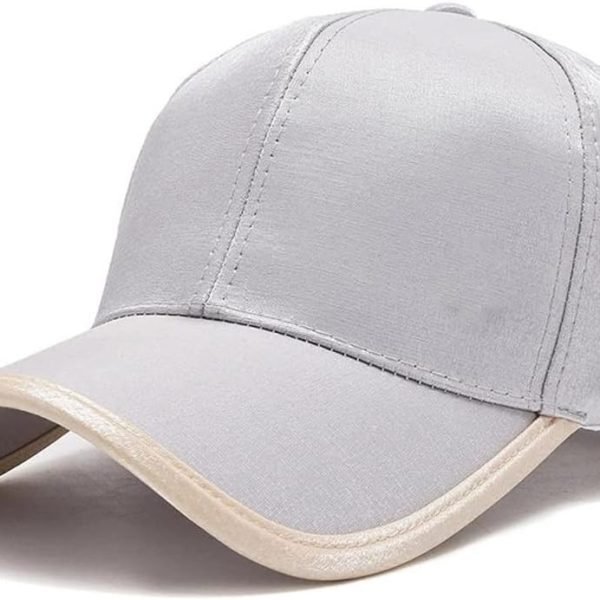 Baseball Caps Letter Silk Hats Women Mens Satin Back Buckle Sun Caps Casual Sports Sequin Hats