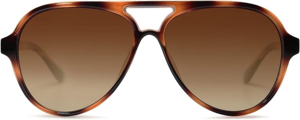 Classic Polarized Aviator Sunglasses for Women Men, Retro Trendy Aviators Shades SJ2201 - Image 2