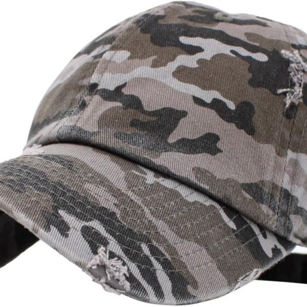 Vintage Washed Distressed Cotton Dad Hat Baseball Cap Adjustable Polo Trucker Unisex Style Headwear