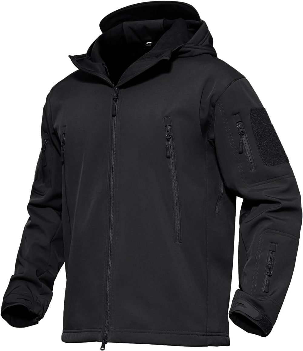 Men's Jacket Tactical Performance Waterproof Softshell Jackets Fleece Lined Ski Snow Winter Windbreaker