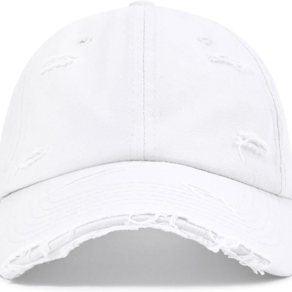 Baseball Cap Women Men Vintage Washed Distressed Hats Adjusted Cotton Dad Hat Adjustable Trucker Headwear