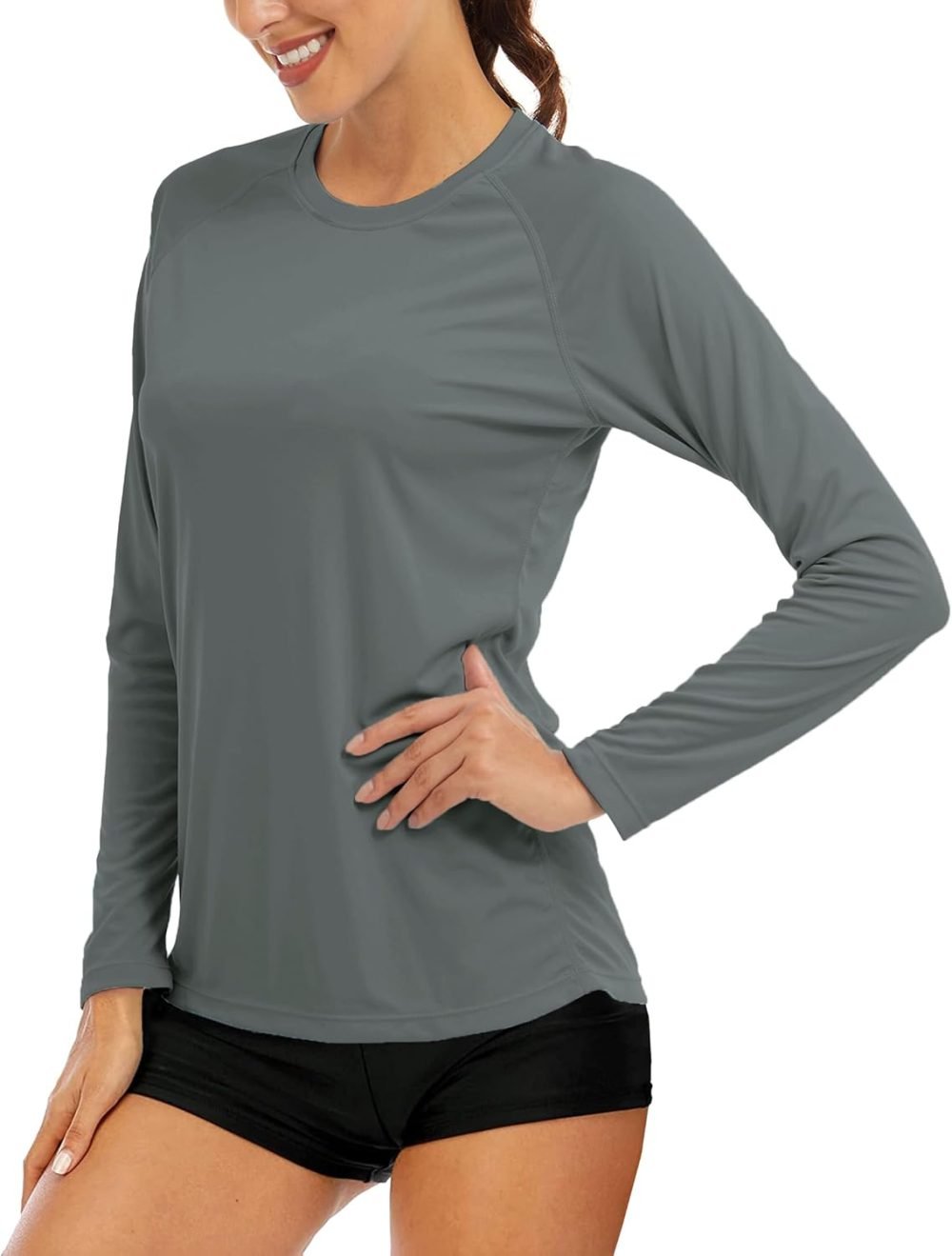 Women's Long Sleeve Shirts UPF 50+ Sun Protection Shirts for Hiking Fishing Workout Rash Guard