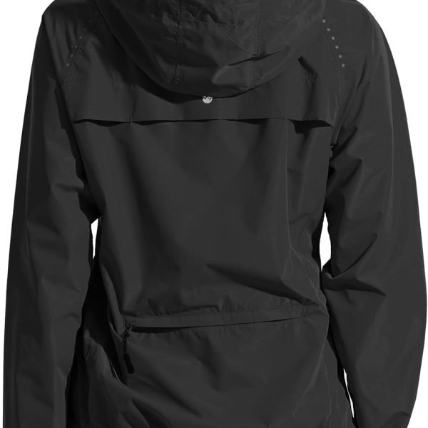 Women's Cycling Running Jackets Rain Windproof Jackets Lightweight Windbreaker Bike Hiking Jacket Packable Hooded
