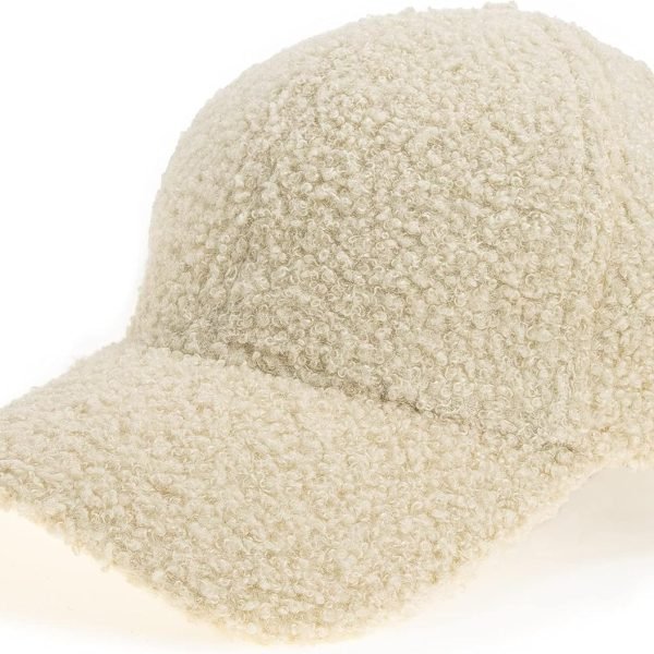 Lamb-Wool Baseball-Caps Warm-Winter Teddy-Fleece Hip-Hop Cap for Men Women Outdoor Travel